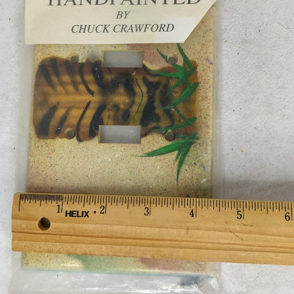 Tropical Tiki Triple Light Switch Plate Vintage - Picture 8 of 8